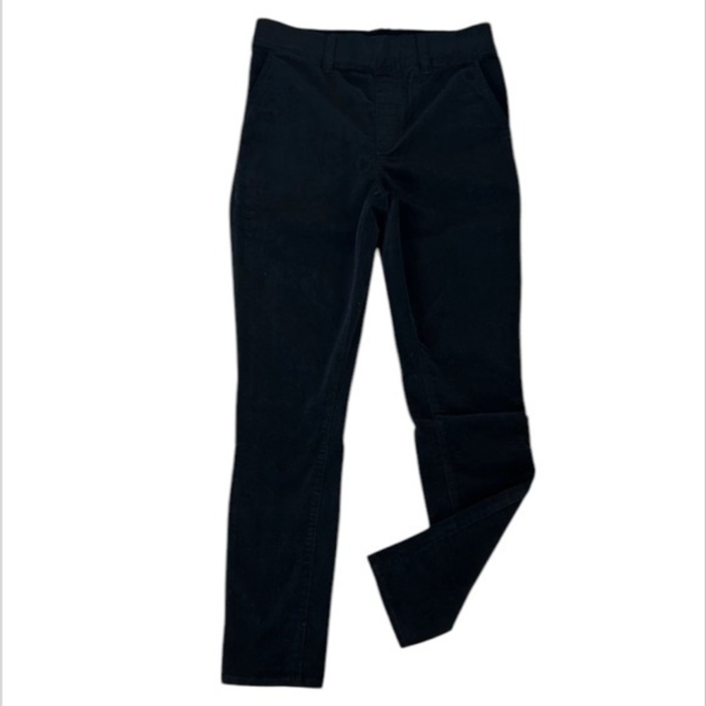 Juicy Couture black pull on corduroy pants skinny fit size 27